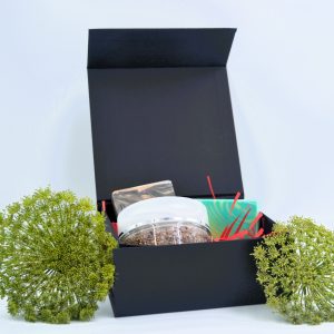 Set of 2 soaps and 1 body scrub